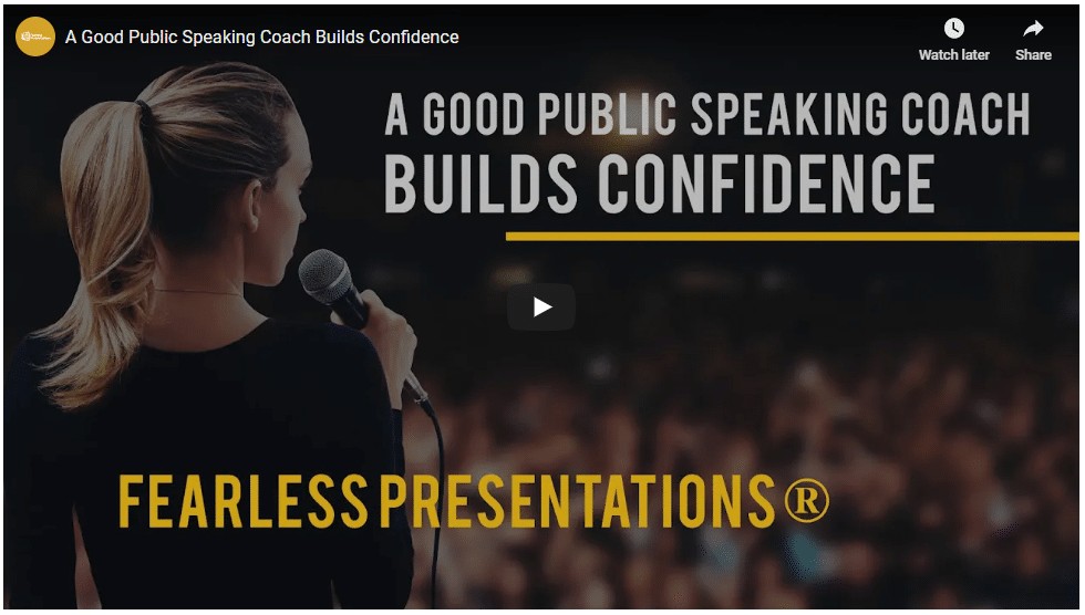 A Good Public Speaking Coach Can Reduce Public Speaking Fear Orientation Video Thumbnail