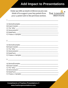 3-Point-Talk Evidence Handout Example