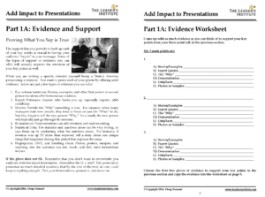 how do you write a presentation example Presentation Handout with Additional Helpful Information