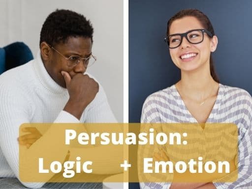 Persuasion Comes from both Logic and Emotion