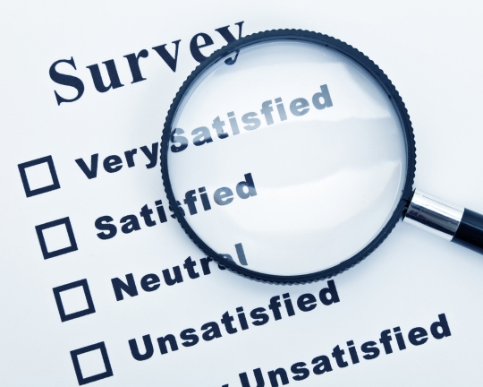 Printed Exit Survey from the Audience