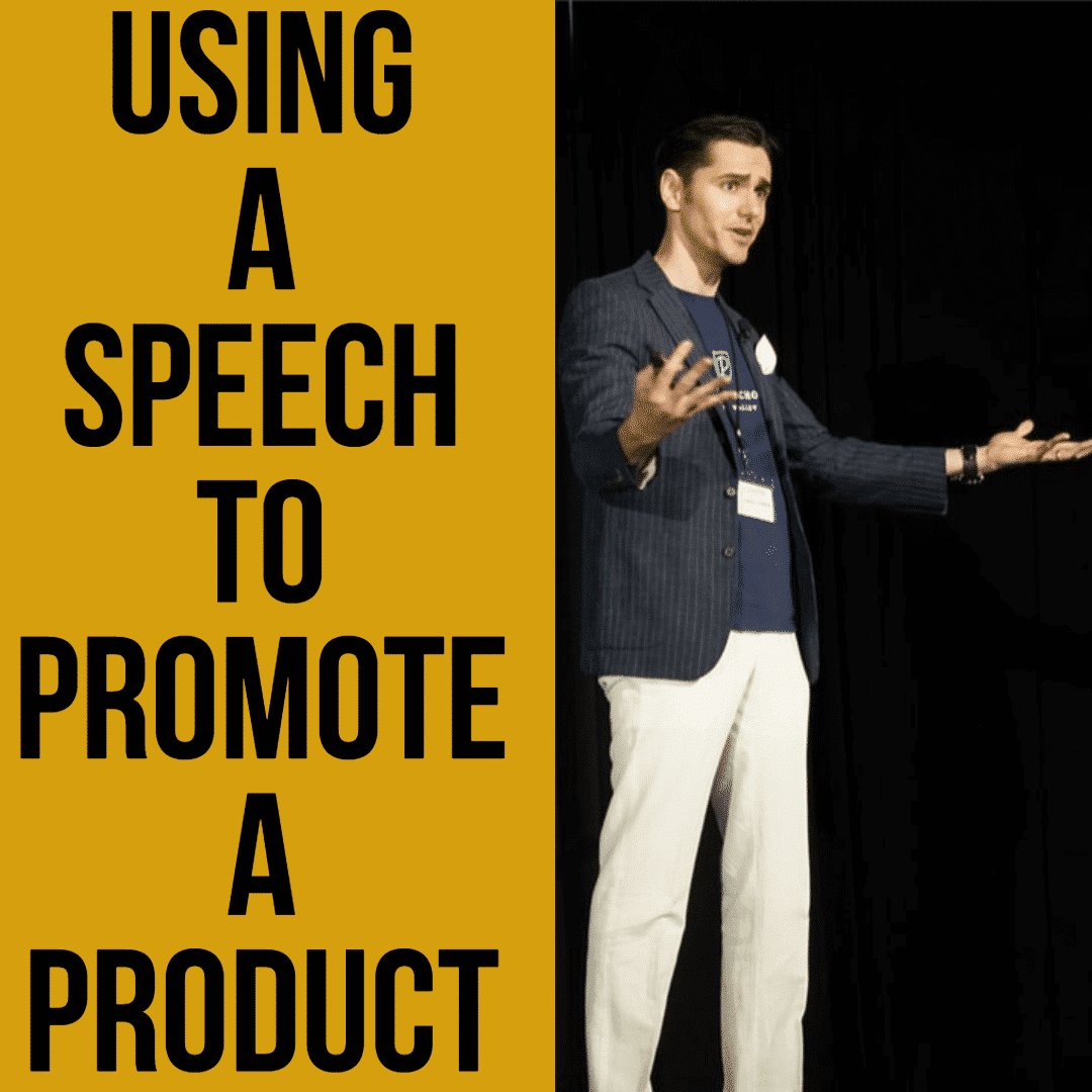 presenting a product speech