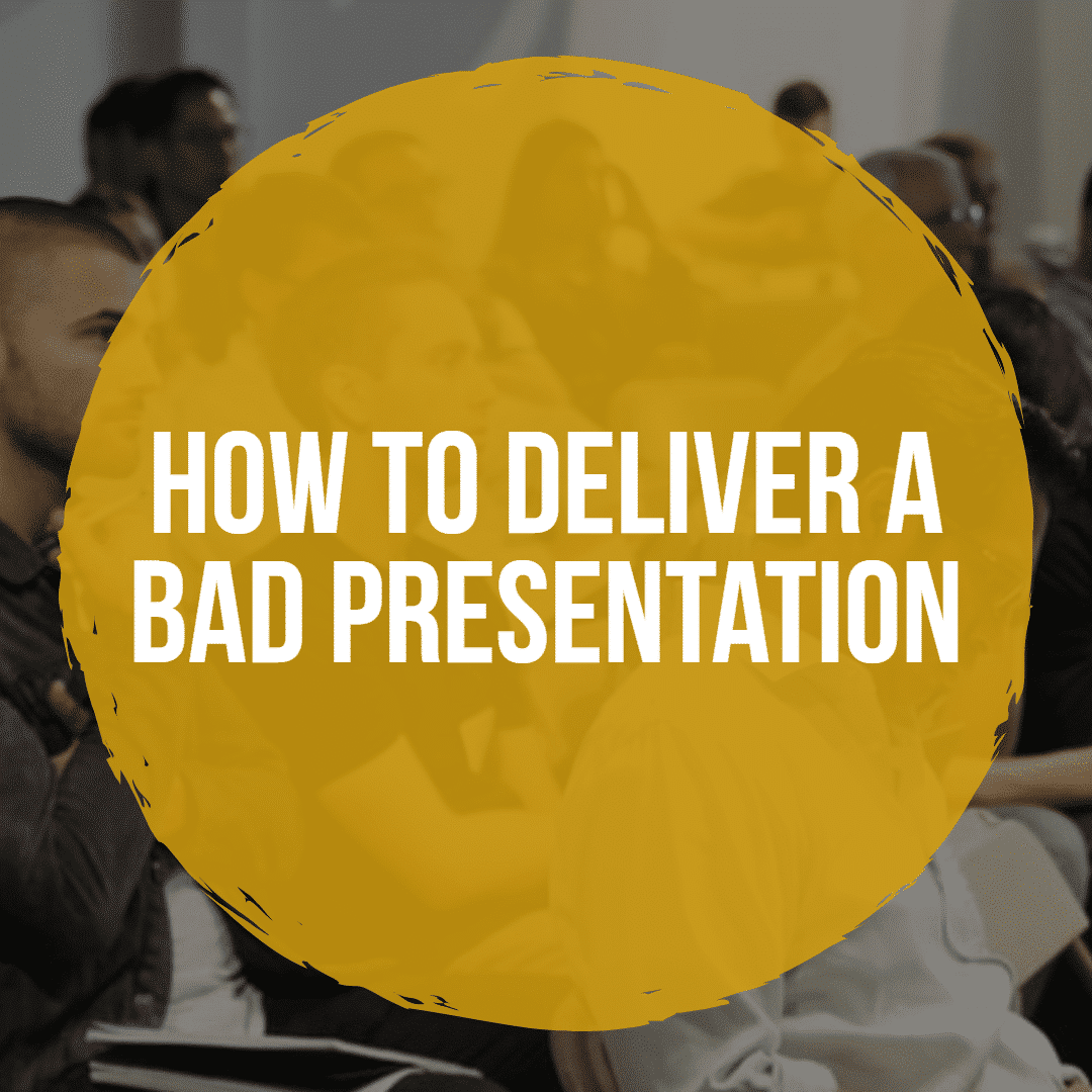 have a bad presentation at work