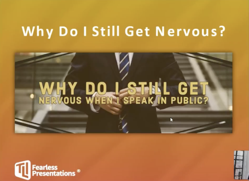 Why Do I Still Get Nervous When I Speak?