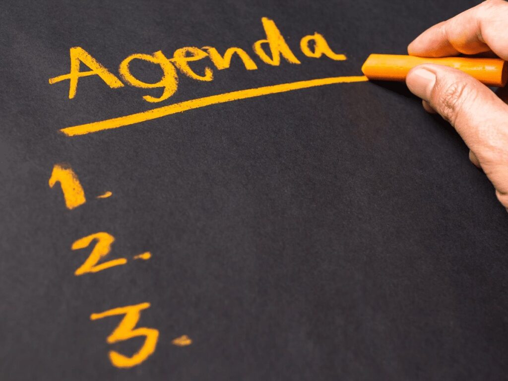 Create an Agenda for Your Meeting