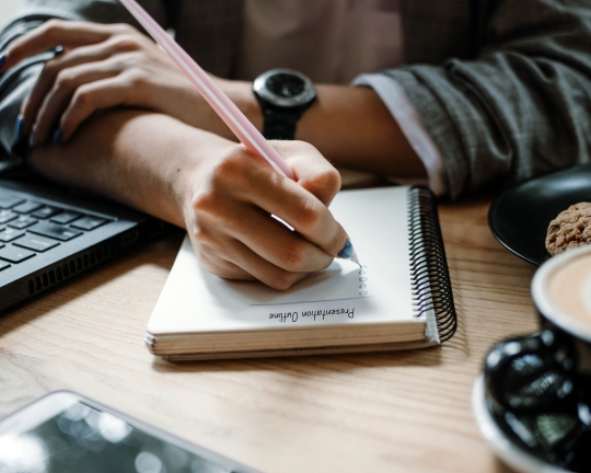 3) Create a Presentation Outline with Five or Fewer Key Points to Cover