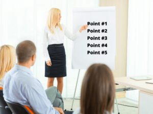 Improve Presentation Skills by Organizing Your Presentation into Just a Few Main Points
