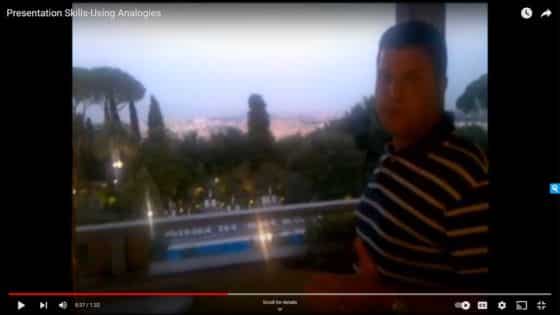 Using Analogies (Video from Rome) Presentation Skills