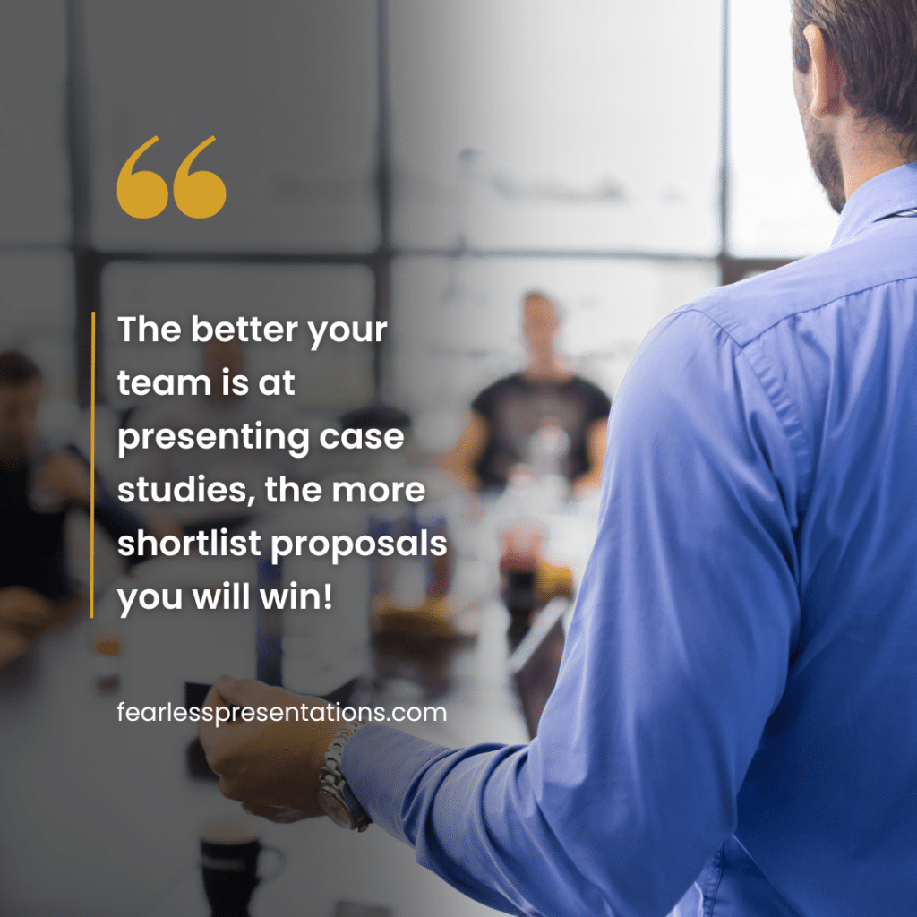 The better your team is at presenting these stories, the more shortlist proposals you will win!